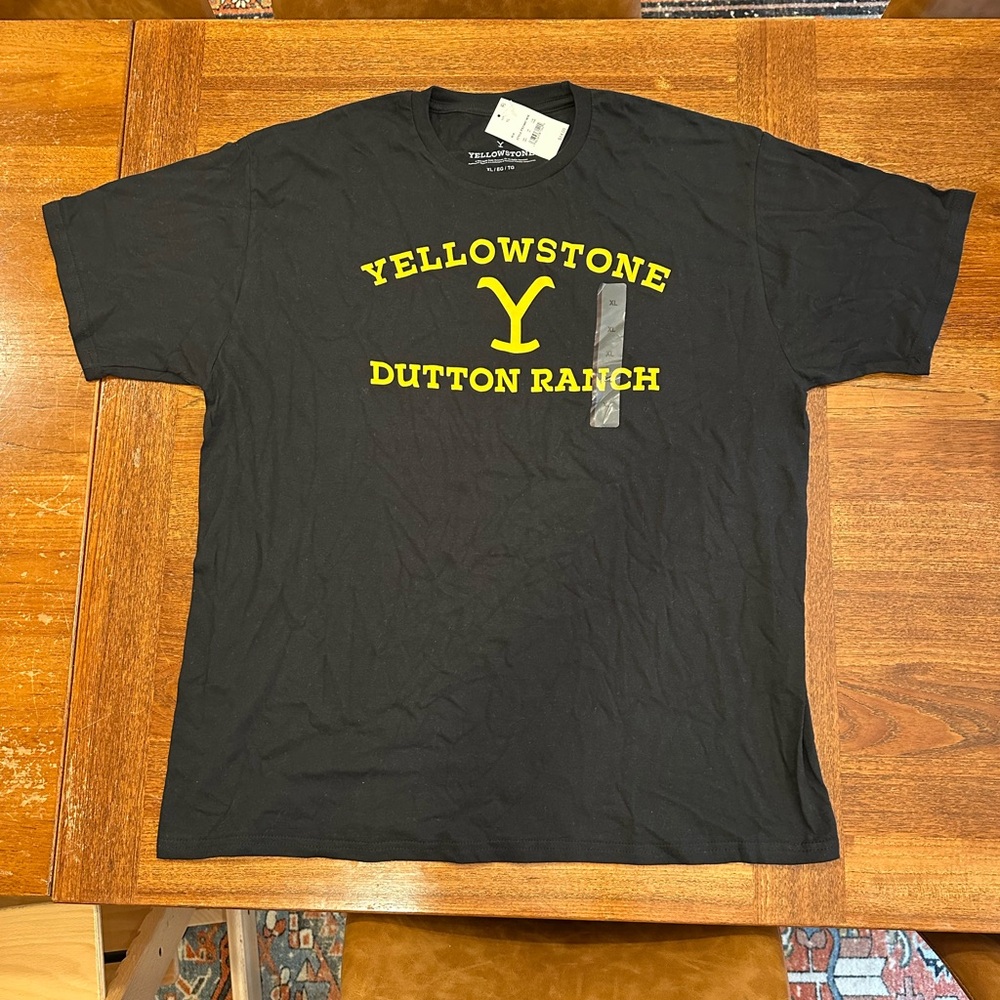 NWT Yellowstone Dutton Ranch Black T-Shirt, Men’s XL - Picture 1 of 5